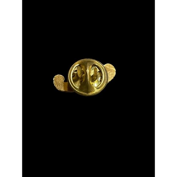 Vintage Mini White and Gold Tone Men Mustache Enamel Brooch Pin Fashion Jewelry - Picture 3 of 5